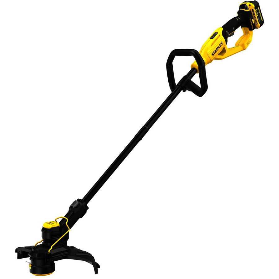 Stanley Akku-Rasentrimmer STCST933M1-QW in Schwarz-Gelb mit 18V Akku und Schneidefaden - Bild 1