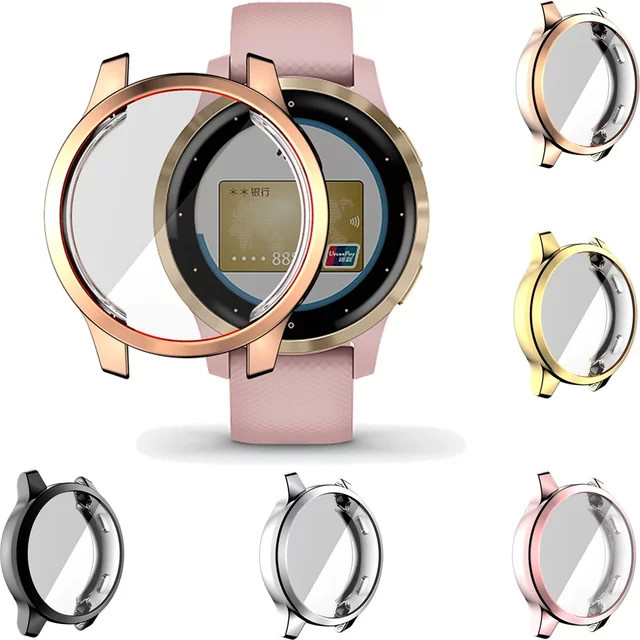 Transparentes Schutzhüllen-Set mit Displayschutzfolie für Garmin Venu 2, 2S, 2 Plus, Venu 3, 3S, Vivoactive 4 und 4S - Bild 1