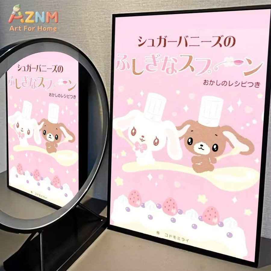 KAYOU Sugarbunnies Anime Poster Kawaii Vintage Illustration zur Dekoration von Zuhause, Bar oder Café - Bild 2