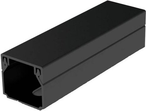 KOPOS LHD 20X20_FD Kabelkanal Elektroinstallationskanal Schwarz B/H: 20 x 20 mm, Länge: 200 cm - Bild 1