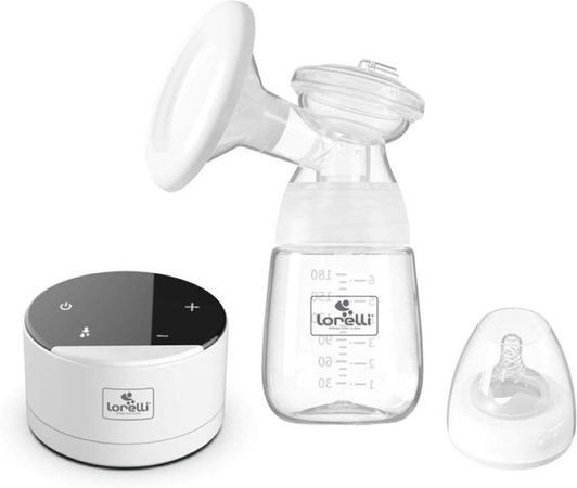 Lorelli elektrische Milchpumpe Daily Comfort mit Touchscreen, 180 ml, Weiß