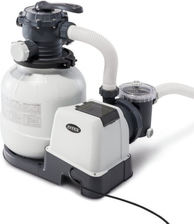 Intex Krystal Clear SX2100 Sandfilteranlage mit Quarzsand für Pools bis 37.800 l, Anschluss Ø 38 mm