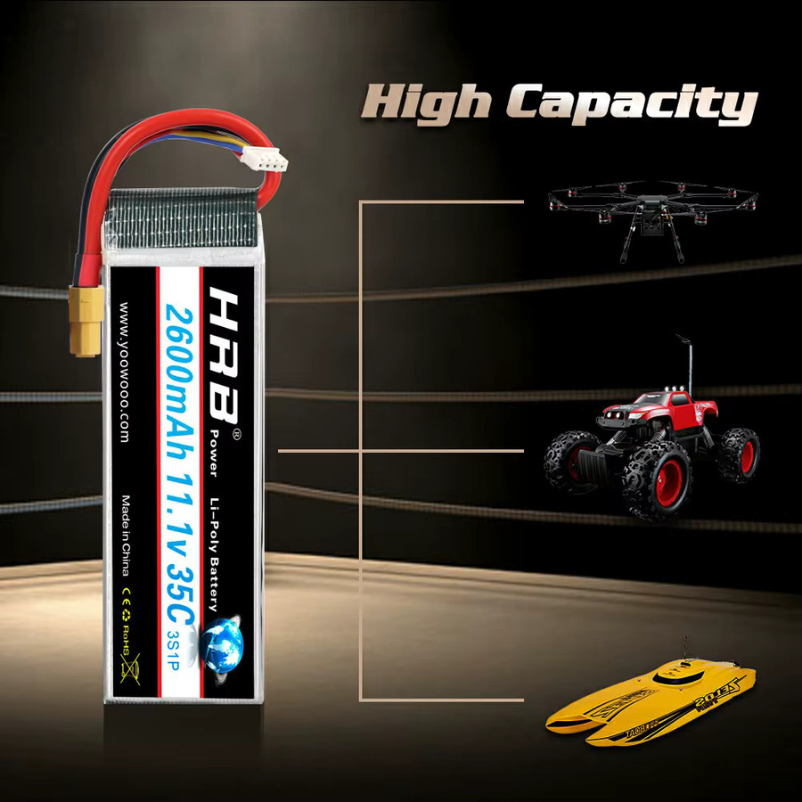 HRB Lipo-Akku 2600mAh 11,1V 35C XT60 - Bild 2