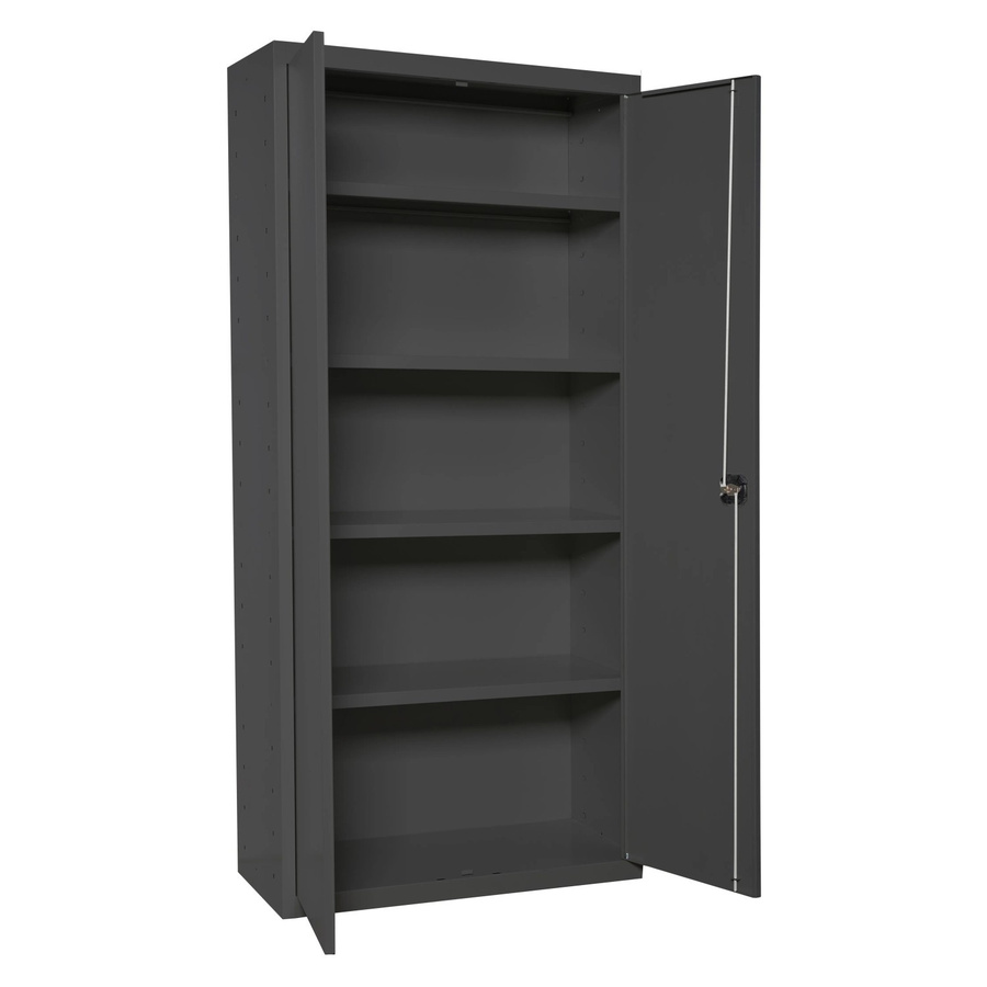 PROREGAL Stahlschrank AMEGO Metallschrank mit Flügeltüren in Anthrazit, H x B x T: 180 x 100 x 40 cm - Bild 2