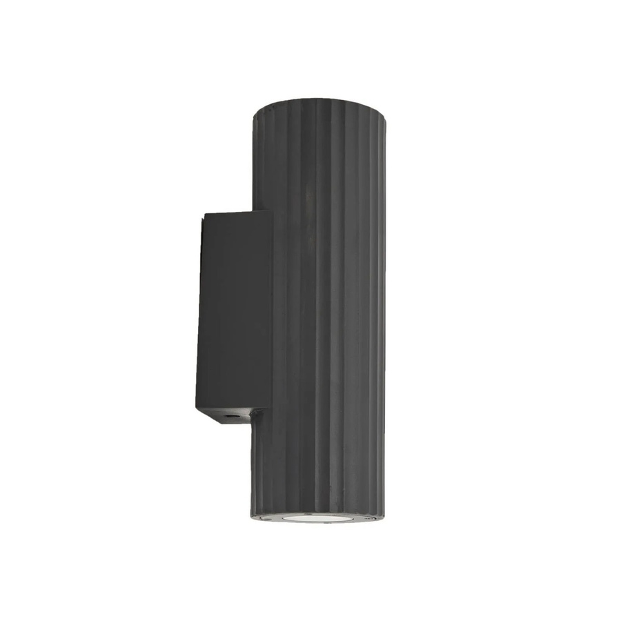 Lindby Beton Wandleuchte Außen Christa, 2-flammig, Schwarz, Modern, GU10, IP54 - Bild 2
