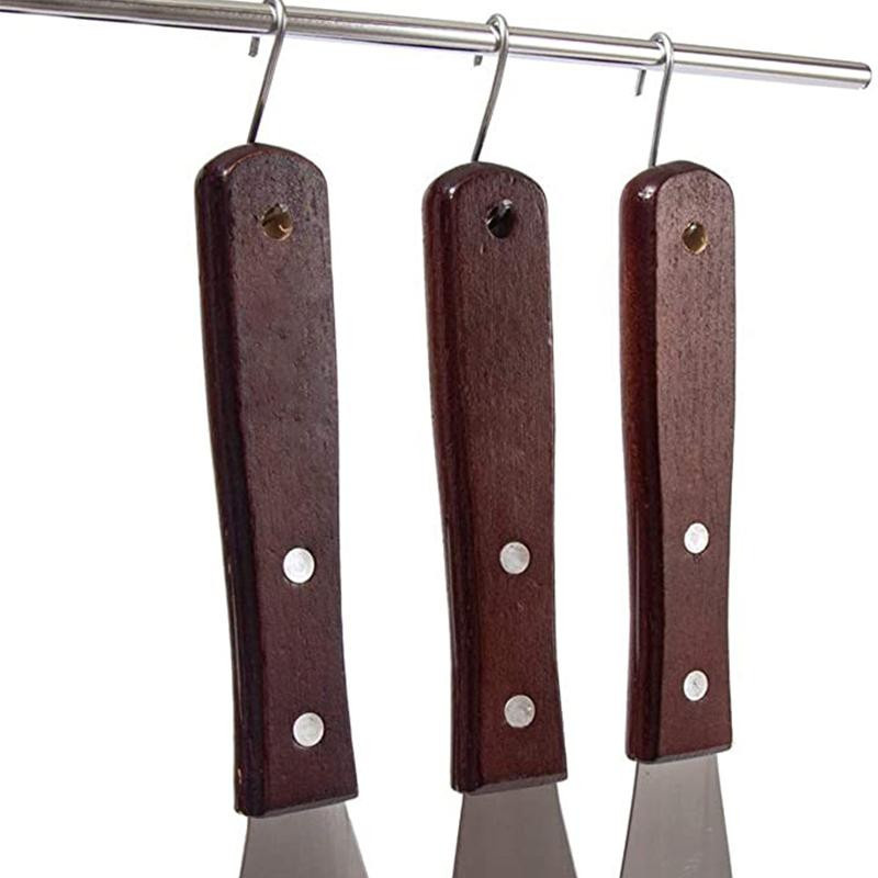 WIKHOSTAR Kuchenspatel aus Edelstahl in Silber für Gebäck und Dekoration, 4 Zoll (10 cm) - Bild 2