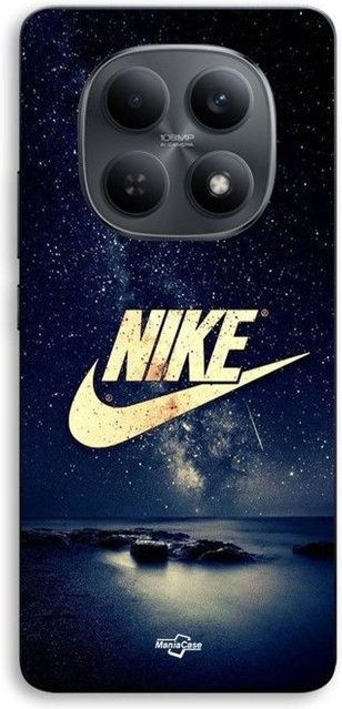Maniacase Handyhülle für Xiaomi Redmi Note 15 5G mit Nike Logo in Schwarz und Gold Sternennacht - Bild 1