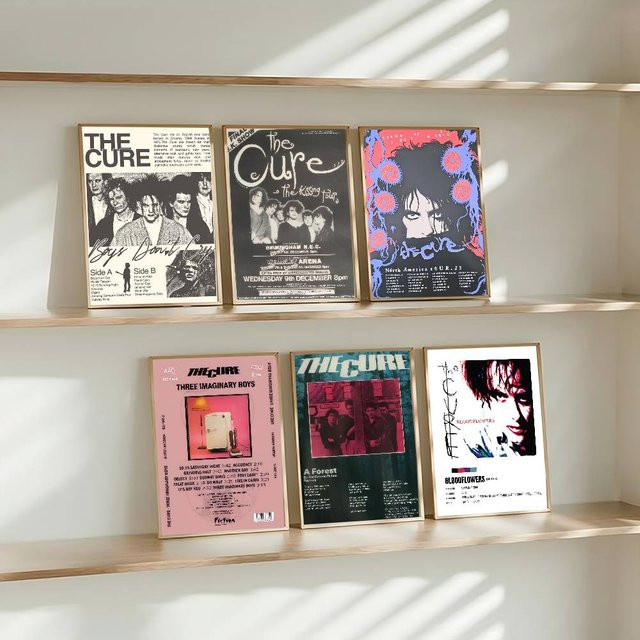 Selbstklebender Wandaufkleber Rastar The C-Cure Band Klassisches Kunstposter in Mehrfarbig - Bild 1