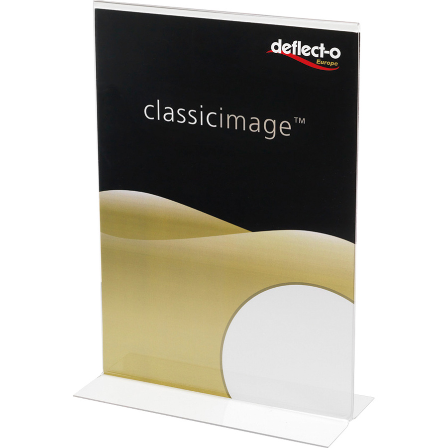 Deflecto Classic Image Tischaufsteller T-Form DIN A5, transparent - Bild 2