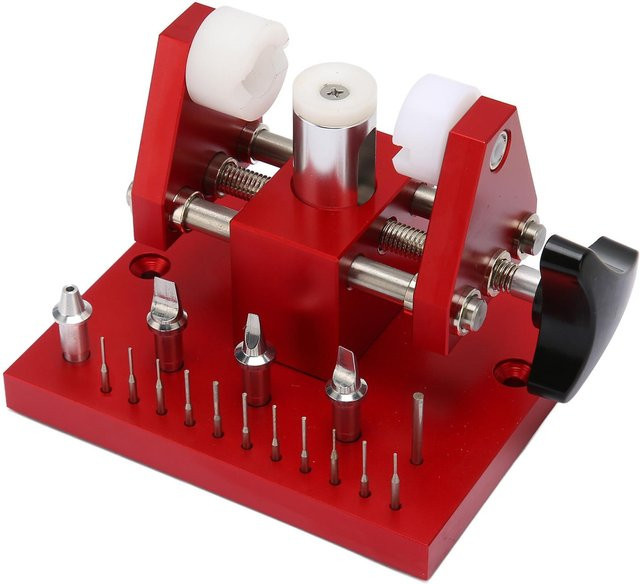 TOMTOP JMS Uhrengehäusedeckelöffner, Uhrmacher-Reparatur-Werkzeug-Set, Uhrenarmband-Gliederentferner, gray, Herren - Bild 1