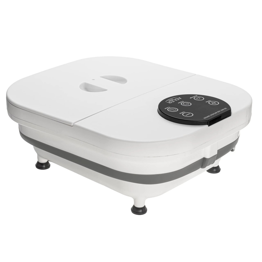 Adler Wasser-Fußmassagegerät mit Warmwasserbereiter, LED-Panel und faltbarem Design in Weiß - Bild 4