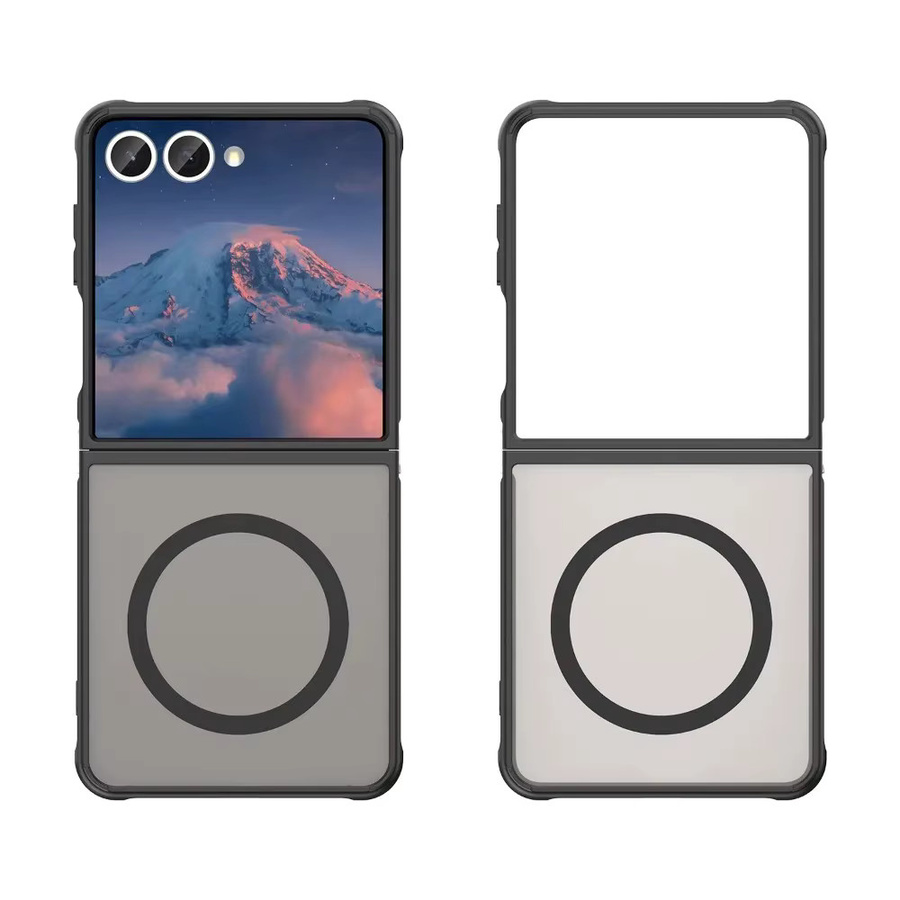 Lionxi Handyhülle für Samsung Galaxy Z Fold 7 und Z Flip 7 mit magnetischer kabelloser Ladefunktion, hartes mattes Material, Schwarz - Bild 2