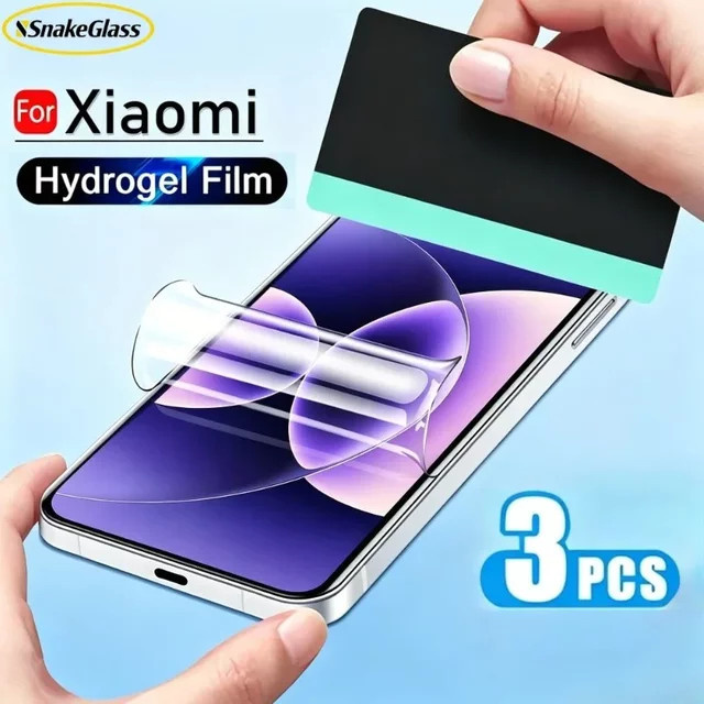 4 Stück Hydrogel-Displayschutzfolien für Xiaomi 15, 14, 13, 12, 11 Pro Max Ultra und 15T, 14T, 13T, 12T, 11T Pro, transparent mit glatter Textur - Bild 1