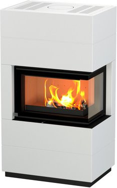 THERMIA Kaminbausatz Integra Plus Line, weiß, rechts, 8 kW - Bild 1