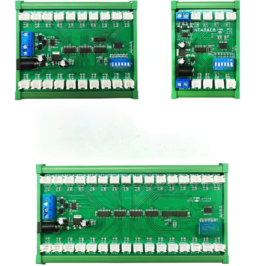 Eletechsup 32-Kanal RS485 Temperaturrekorder mit Modbus RTU und B3950 NTC Sensor zur Widerstandsmessung in Grün - Bild 3
