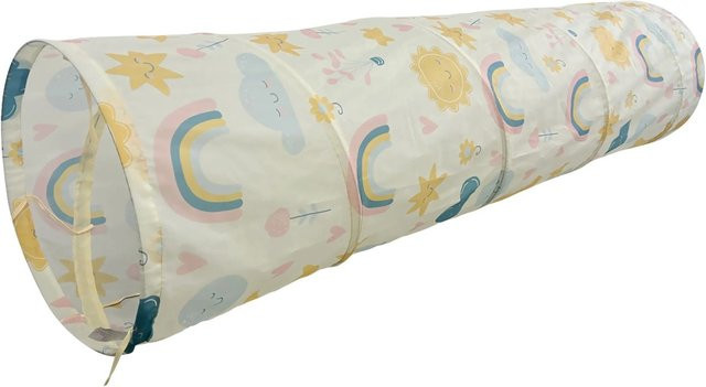 Relaxdays Spieltunnel Pop Up aus Polyester in Bunt, L: 180 cm, B: 45 cm, H: 45 cm - Bild 1