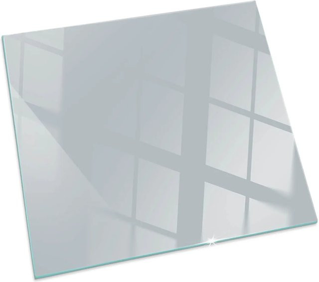 Tulup Glasplatte für Kaminöfen Grau B/B/H: 50 x 50 x 0 cm - Bild 1