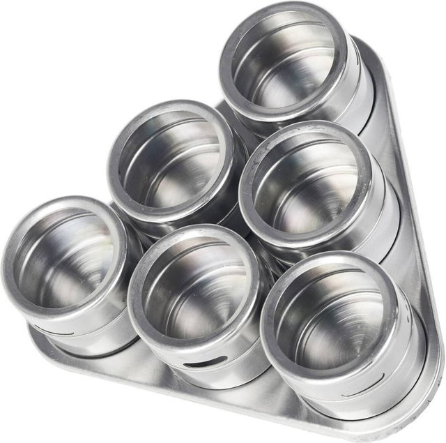 Schäfer Gewürzdosenset aus Edelstahl in Metallic Silver Silber - Bild 1