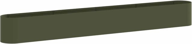 vidaXL Hochbeet aus Stahl in Olive Grün B: 360 cm, T: 40 cm, H: 40 cm - Bild 1