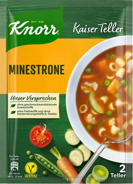 Knorr Kaiser Teller Minestrone 2 x 59 g - Bild 1