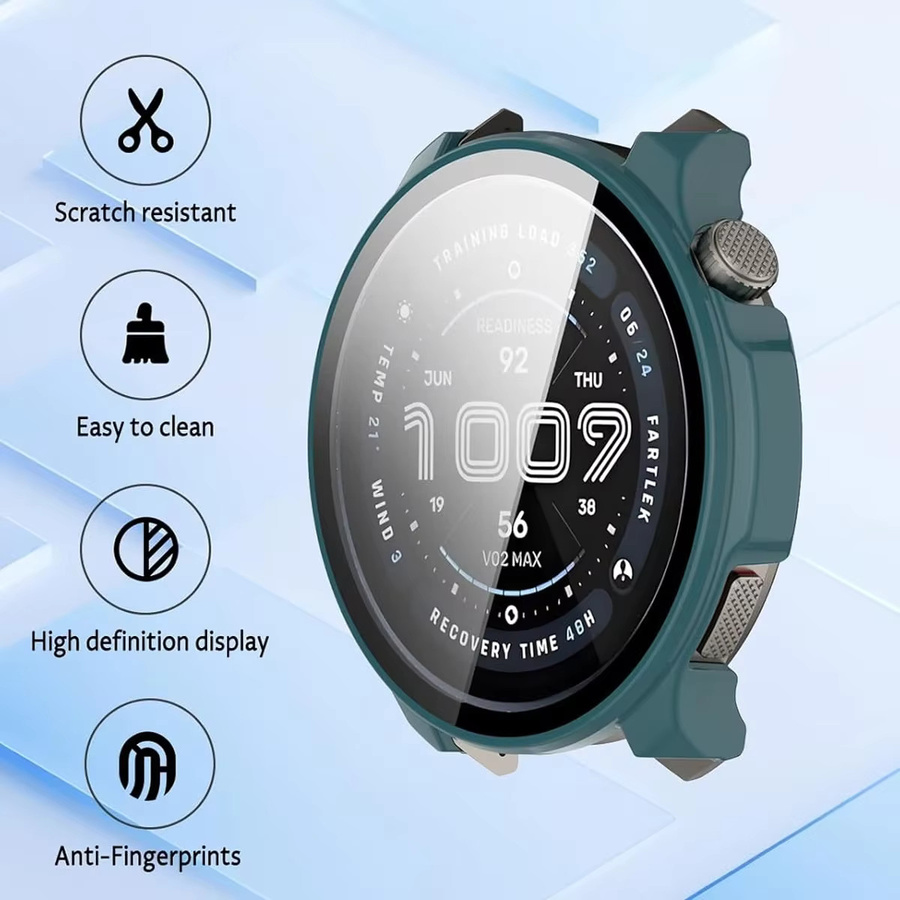 OAKCHARM Smartwatch-Hülle für Amazfit Balance 2, Glas + Hülle, Silber - Bild 4