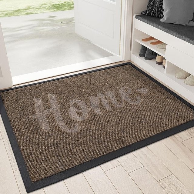Nordic Wind Eingangsmatte aus Polyester und Gummi, Braun, B/T: 75 x 43,5 cm - Bild 1
