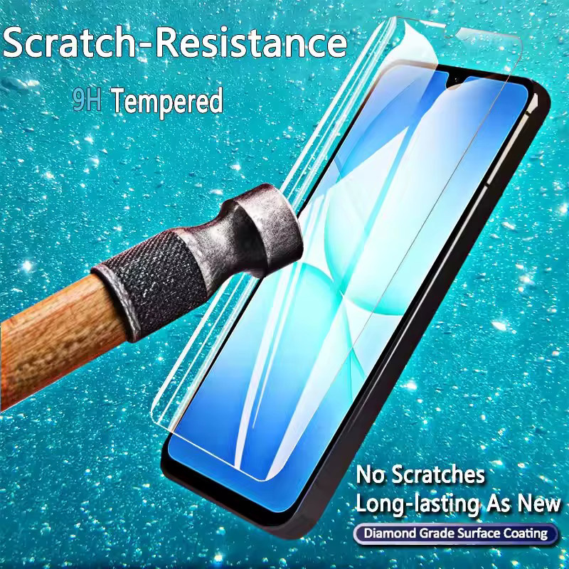 3er-Set gehärtetes Glas Display Schutzfolie für Samsung Galaxy A03 A12 A13 A14 A15 A21S A22 A30 A31 A32 A33 A34 A35 5G in Transparent - Bild 6