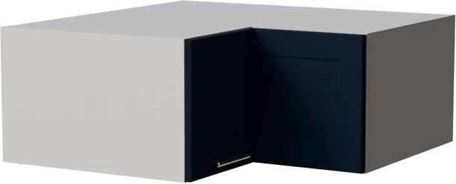 Feldmann-Wohnen Eckaufsatzschrank Oslo Küchenschrank in Grau Indigo Matt B/T/H: 90 x 36 x 90 cm - Bild 1