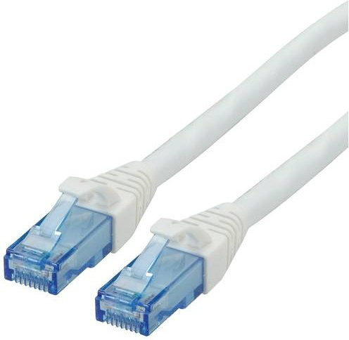 Roline RJ45 Patchkabel CAT 6a U/UTP Ethernet LAN Kabel Weiß 7,50 m - Bild 1