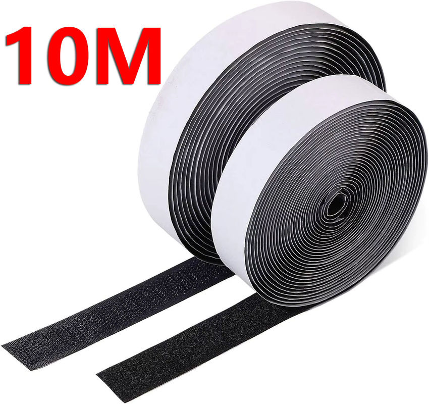 Selbstklebendes Klettband aus Nylon in Schwarz, 10 m Länge, Breite: 50 mm - Bild 2
