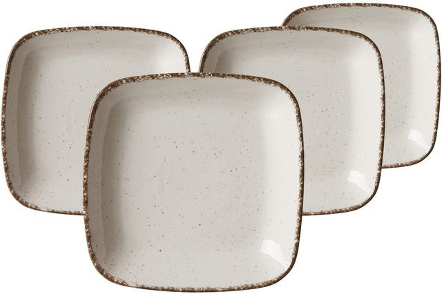 Ritzenhoff & Breker Suppenteller Casa aus Keramik, Weiß, 4er Set, Durchmesser: 22 cm - Bild 1