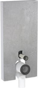 Geberit Monolith Stand-WC-Modul für wandhängende WCs in Betonoptik Grau mit Aluminium-Seite, Höhe: 101 cm - Bild 1