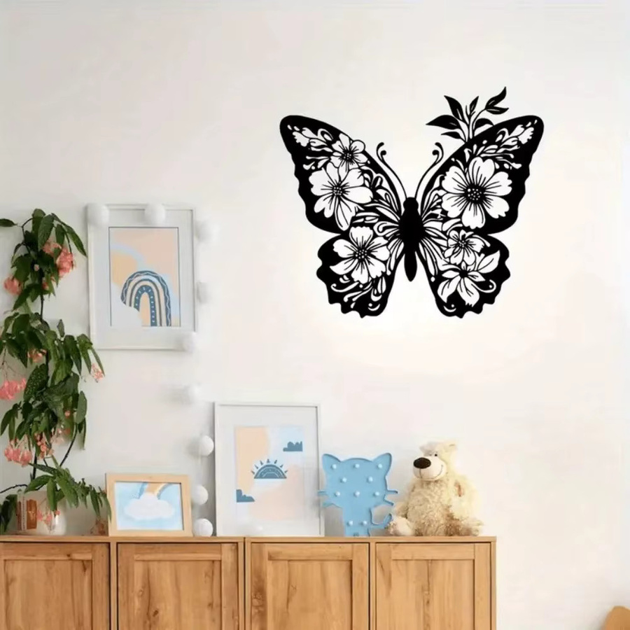 Moderne Wandskulptur Schmetterling von CIFBUY aus Acryl in Schwarz - Bild 5