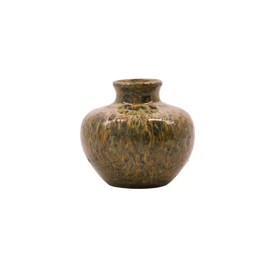 House Doctor Bodi Vase aus brauner Keramik, Höhe: 8,5 cm - Bild 1