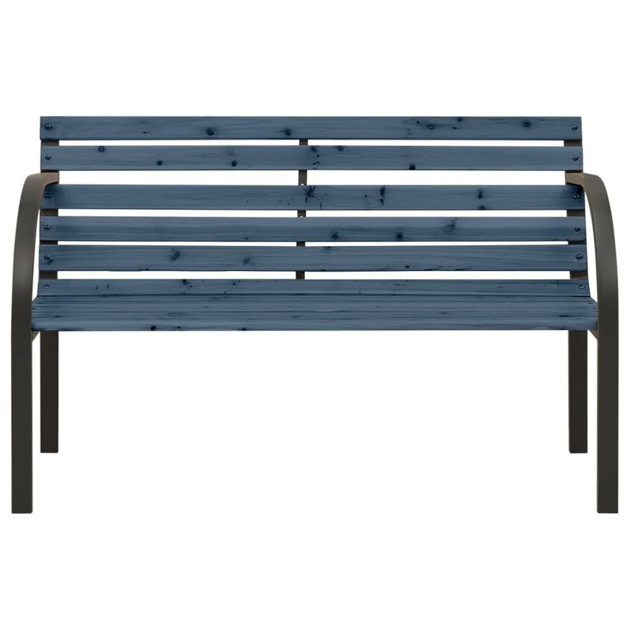 vidaXL Kinder-Gartenbank aus Chinesischem Tannenholz und Stahl in Grau, Breite: 81 cm, Höhe: 56 cm, Tiefe: 38 cm - Bild 2
