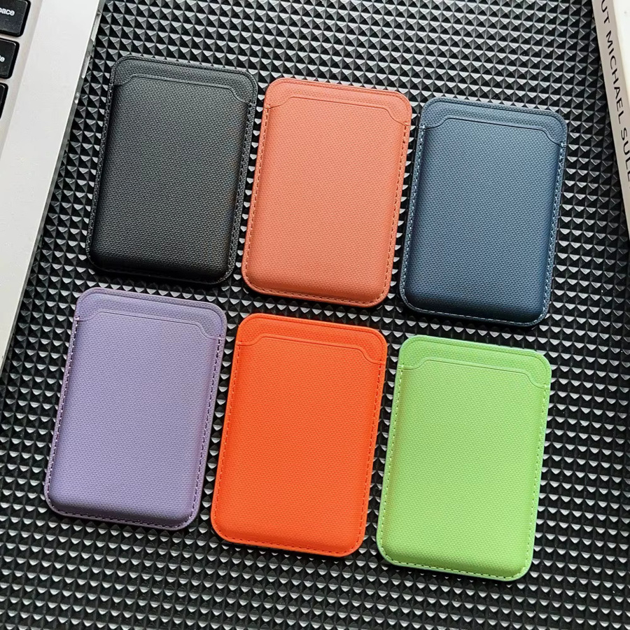 Magnetische MagSafe Wallet Kartenhalter-Hülle für Samsung und iPhone in Orange von lolozzx - Bild 5