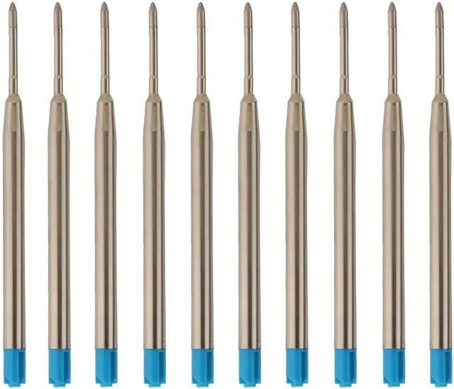 Kugelschreiberminen für Parker-Stifte mit mittlerer Spitze, Farben: Blau und Schwarz, Länge: 10 cm - Bild 1
