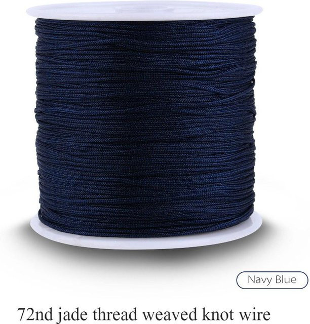 Nylon Kordel Dunkelblau, 100m x 0.8mm - Bild 1