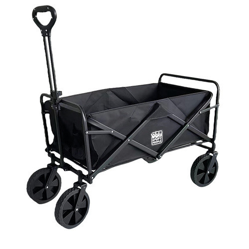Happy People Faltbarer Bollerwagen, schwarz, B/H/L: 50 x 59 x 100 cm, max. Belastung: 80 kg - Bild 2