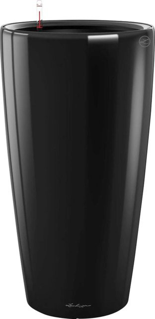 Lechuza Pflanzgefäß Rondo Premium Schwarz hochglanz Höhe: 75 cm - Bild 1