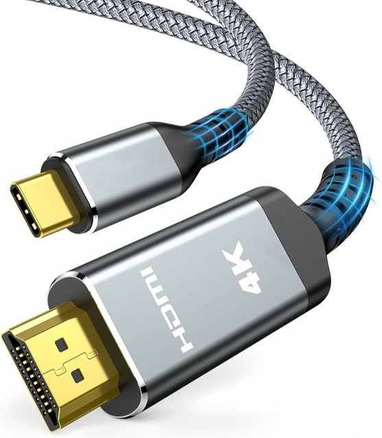 Maerknon USB C auf HDMI Kabel für 4K 60Hz, kompatibel mit Thunderbolt 3/4, iPhone 15, MacBook und Huawei Mate30 - Bild 1
