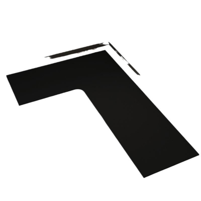 L-förmige Küchenmatte von Yiran Furniture, saugfähige und rutschfeste Bodenmatte aus Polyester, B/T/H: 80 x 150 x 45 cm - Bild 2