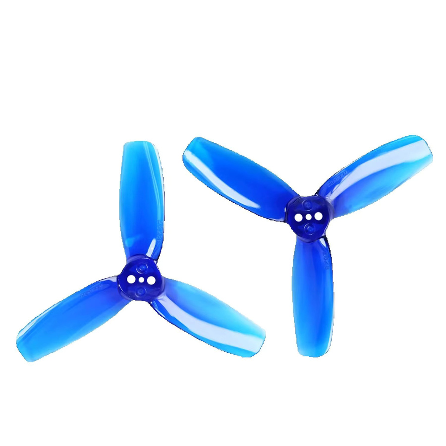 Gemfan 2828-3 3-Blatt-Propeller, 2 Paar, Blau, Kunststoff - Bild 1