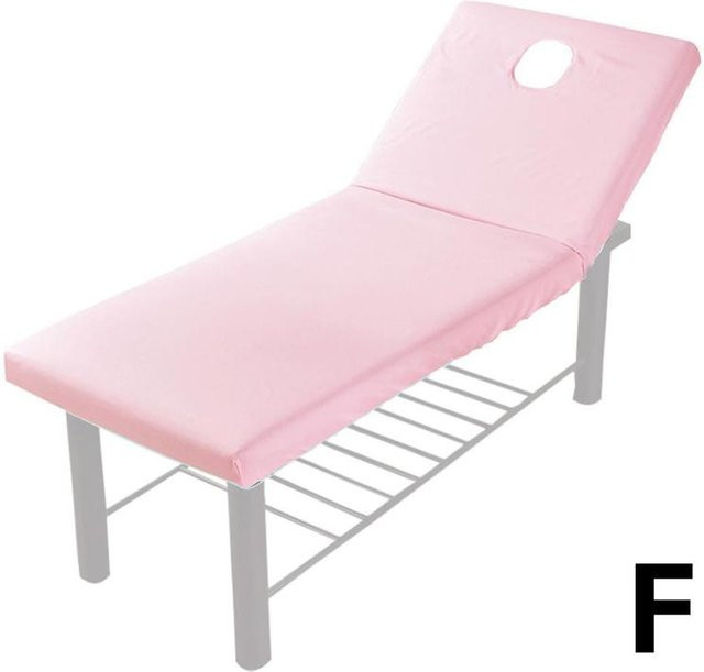 Jaysuing Elastisches Massageliege Spannbettlaken mit Lochabdeckung für Gesichtsbehandlungen, Atmungsaktiv, Pink - Bild 1