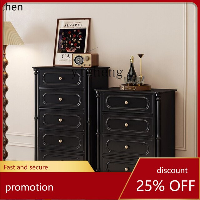 ZML Retro-Eimerschrank in Schwarz, antiker Wandaufbewahrungsschrank aus Holz für das Wohnzimmer - Bild 1