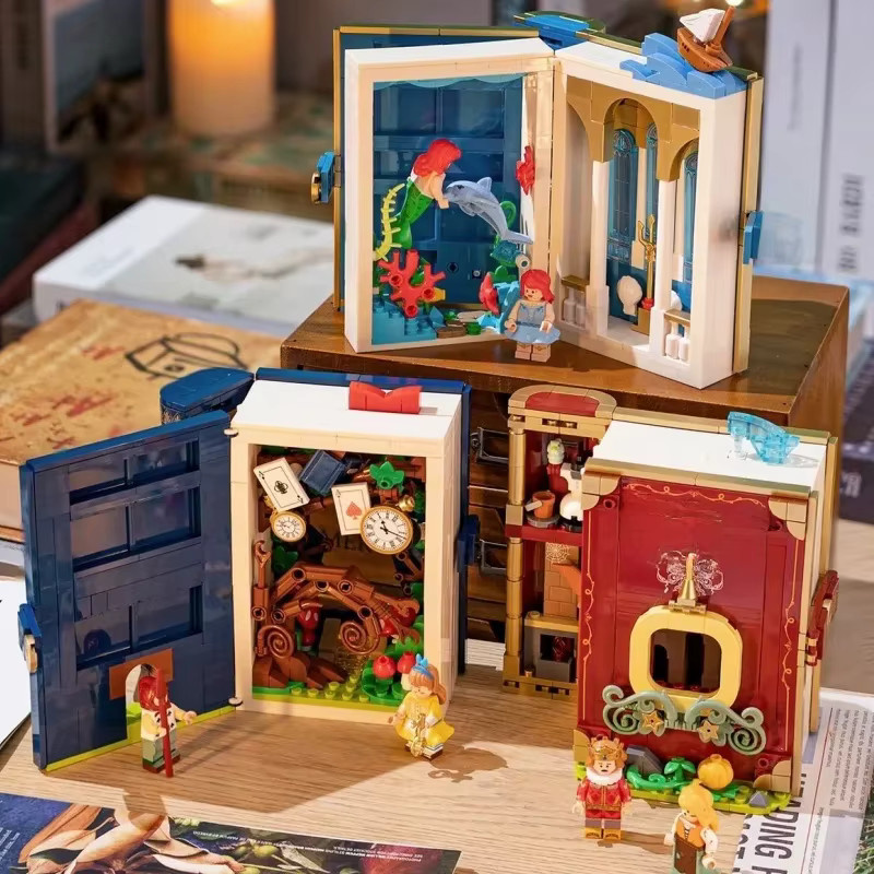 Diy Märchen Stadt 3D Buch aus Holz als dekoratives Desktop-Ornament und Sammlerstück - Bild 3
