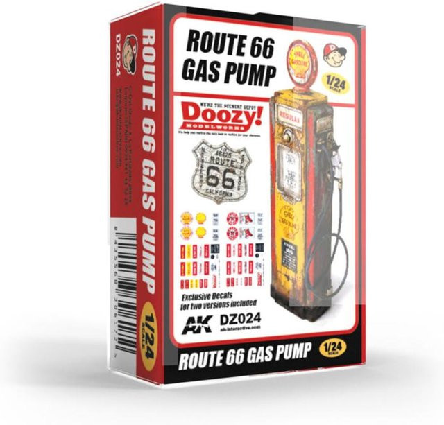AK Interactive Route 66 Gas Pump, Fahrzeuge, 1:24, Bunt / Mehrfarbig - Bild 1