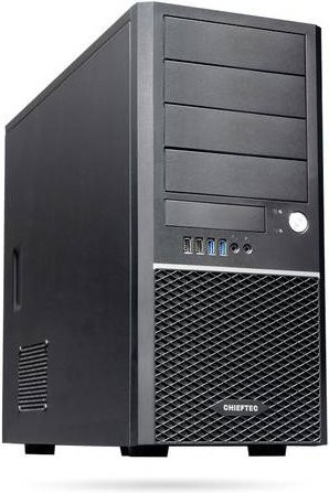 Chieftec Classic Series CM-25B-OP Tower PC-Gehäuse in Schwarz mit ATX-Unterstützung und USB/Audio-Anschlüssen - Bild 1
