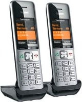 Gigaset COMFORT 500HX Duo DECT Schnurloses Mobilteil Set in Schwarz/Silber - Bild 2