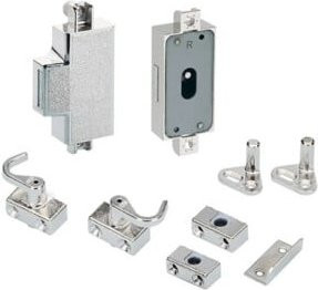 Hettich Möbel-Drehstangenschloss 72217 D25 aus Metall in Silber vernickelt - Bild 1